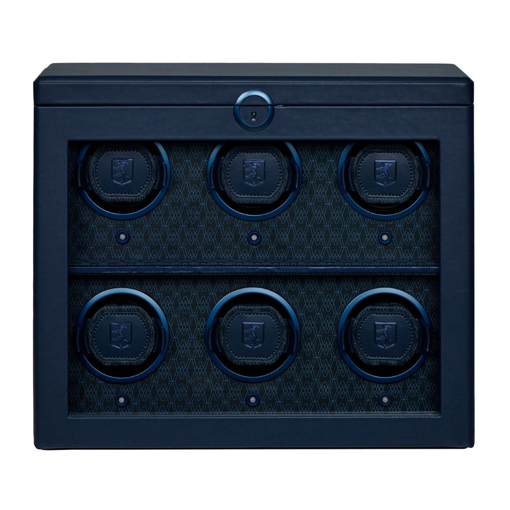 Earth 6 Piece Watch Winder - Midnight Blue