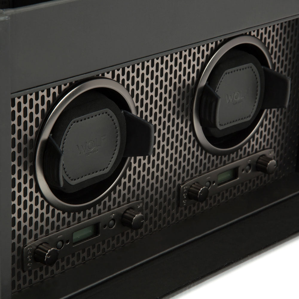 Axis Double Watch Winder With Storage