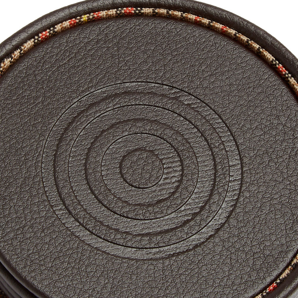 WOLF x WM Brown Set of 4 Coasters with Case