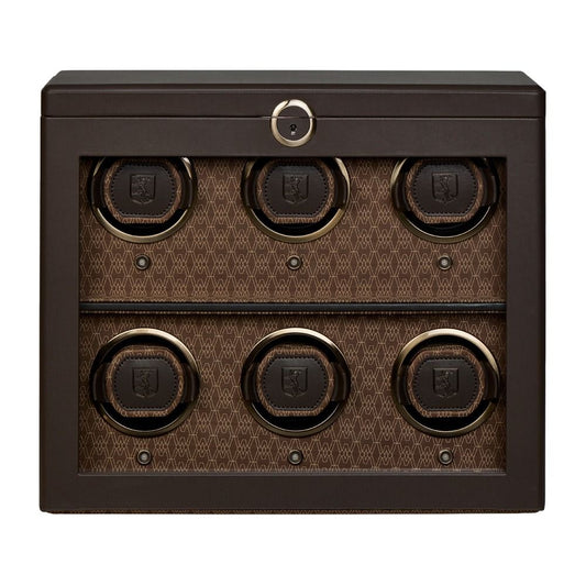 Earth 6 Piece Watch Winder - Coffee