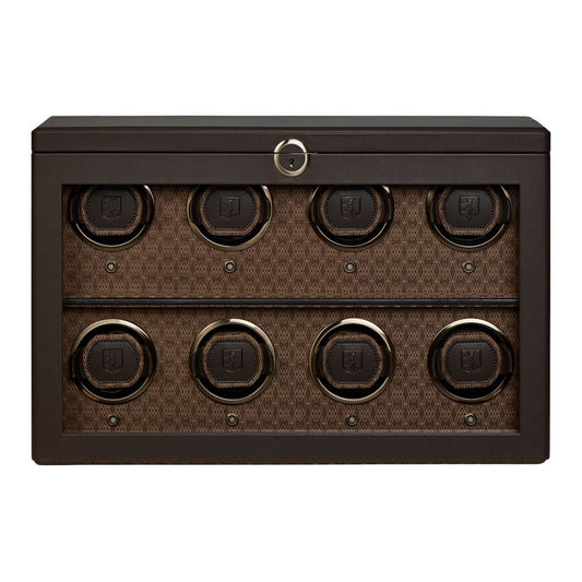 Earth 8 Piece Watch Winder - Coffee
