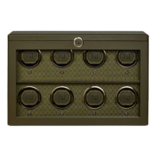 Earth 8 Piece Watch Winder - Olive