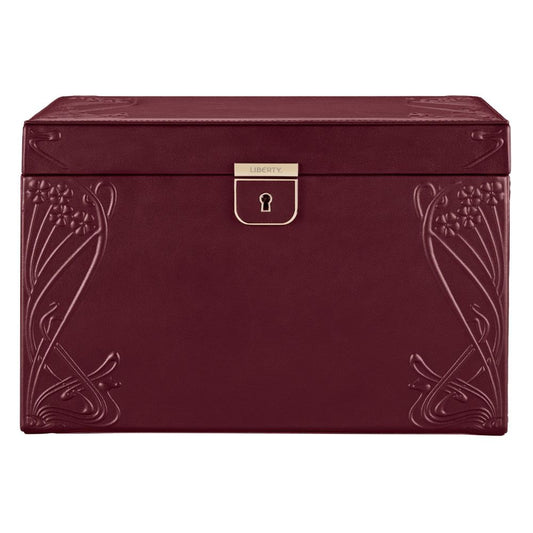 Liberty Large Jewellery Box - Burgundy