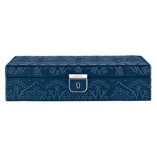 Liberty Medium Jewellery Box - Navy