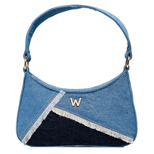 Mimi Swirl Shoulder Bag with Scarf Limited Edition – Patchwork Denim