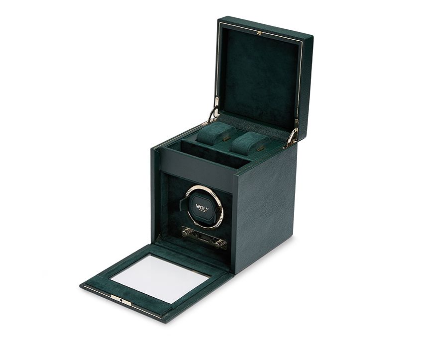 British Racing Single Watch Winder with Storage