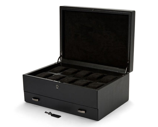 British Racing 10PC Watch Box with Drawer