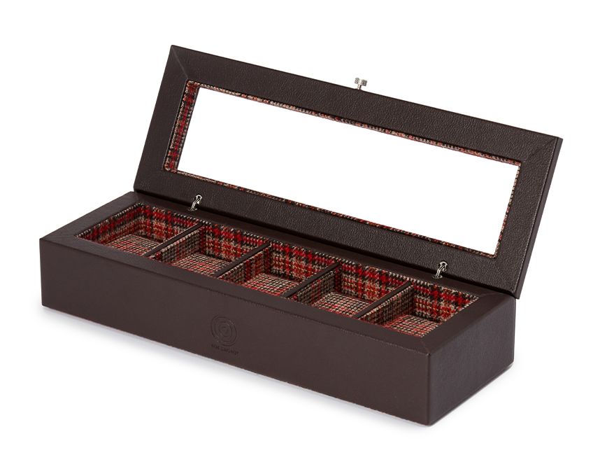 WM Brown 5PC Watch Box